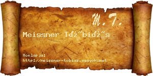 Meissner Tóbiás névjegykártya